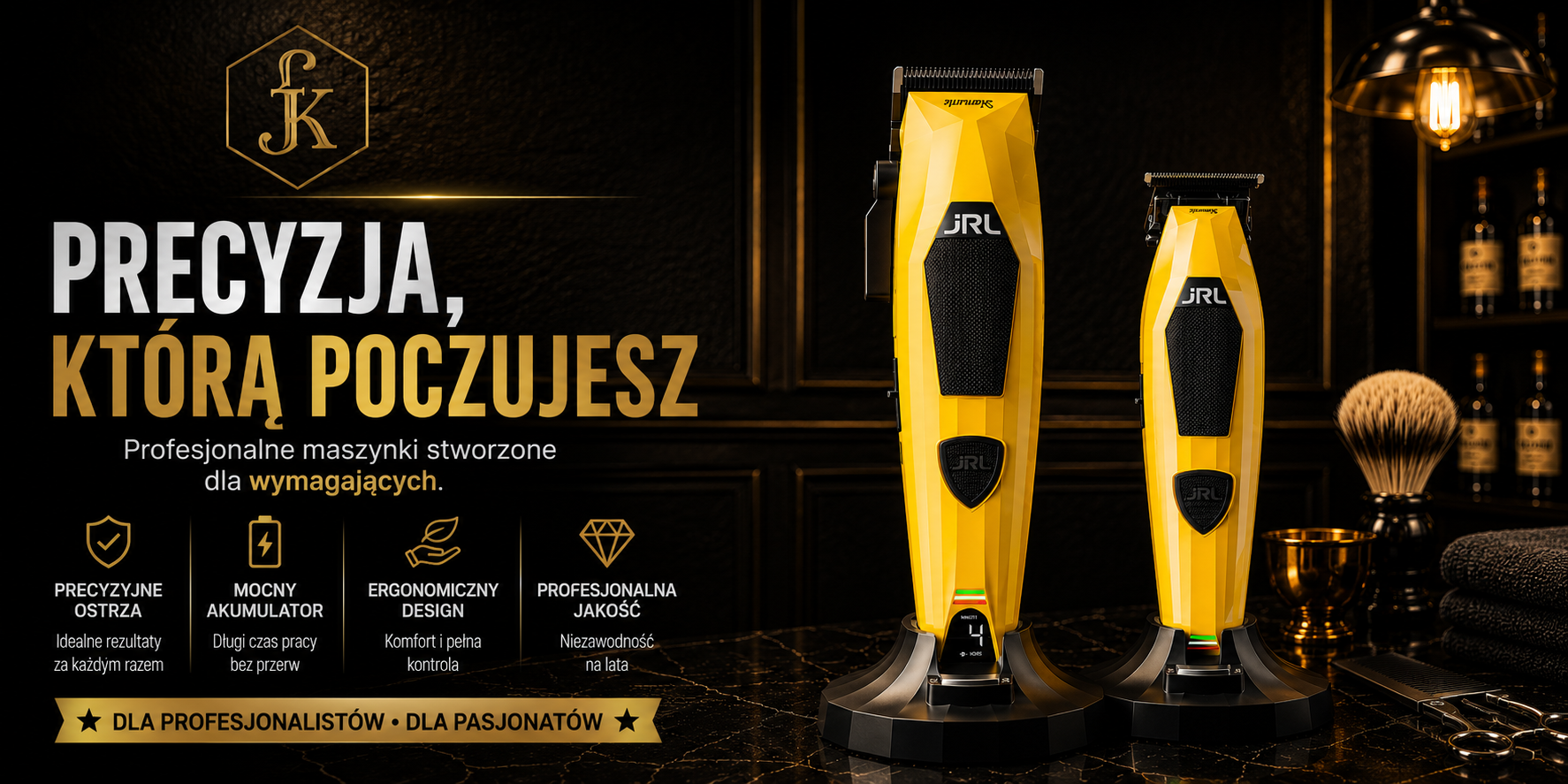 JRL Diamante profesjonalny zestaw barber