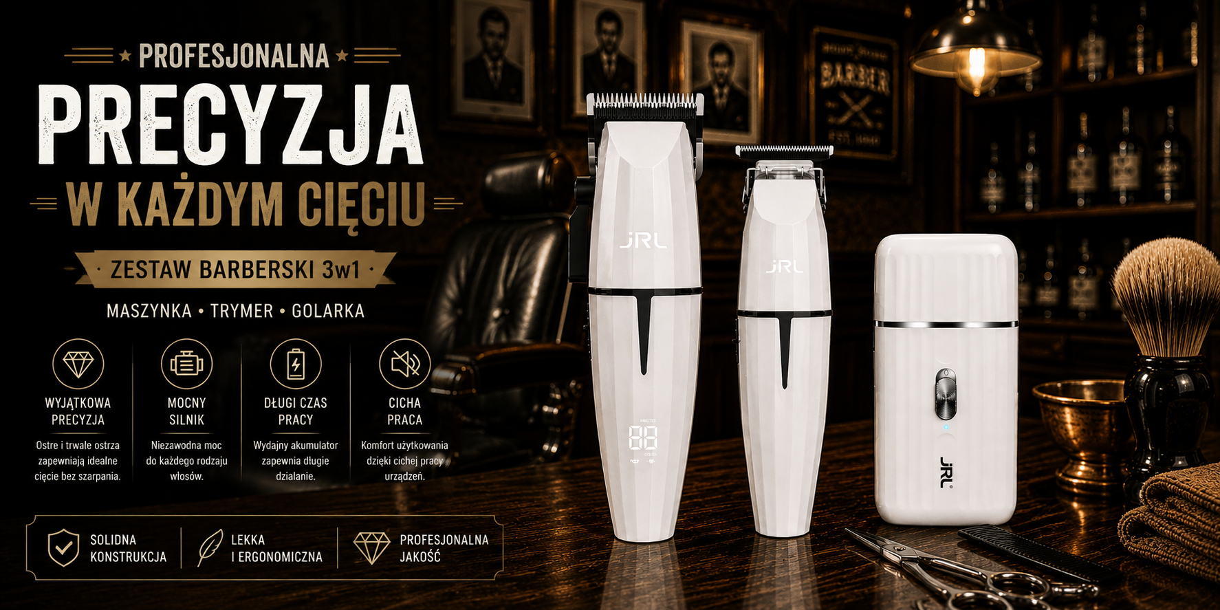 JRL Ghost Collection #2 zestaw barber